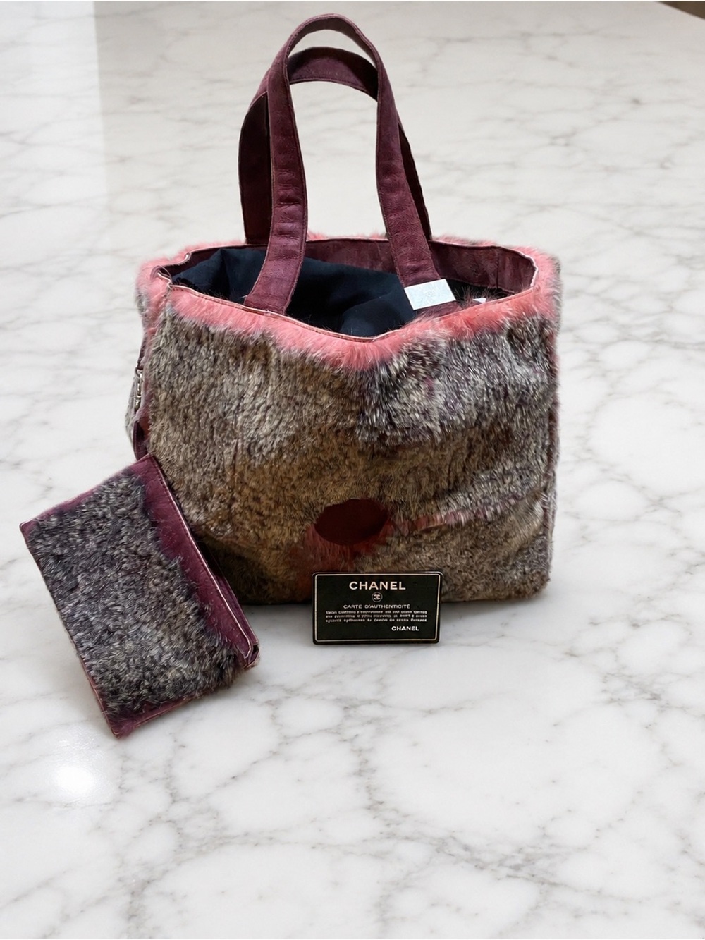 Rare CHANEL Lapin Rabbit Fur Tote